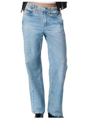 Best Selling Miramar Wide Leg Lightweight French Terry Digitally Printed Denim